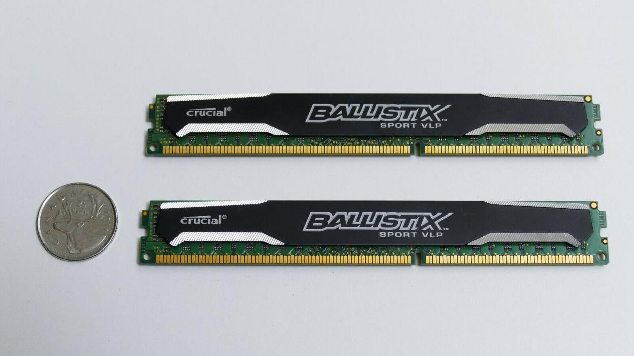 RAM DDR3 Crucial Ballistix Sport VLP 16GB (2x8GB) 1600MHz Very Low Profile 1.35V