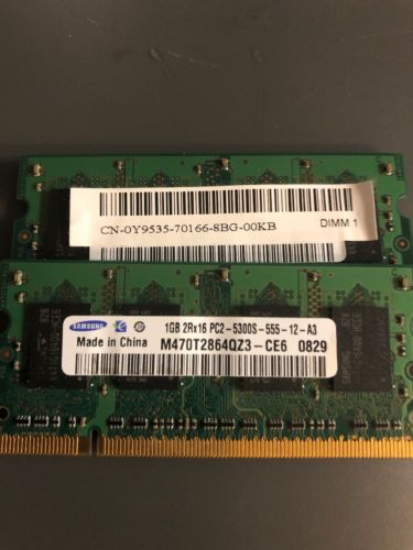 Samsung 1 GB SO-DIMM 667 MHz DDR2 SDRAM Memory (M470T2864QZ3-CE6)