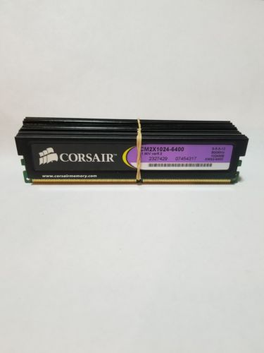 Lot of 4 Corsair xms2 ddr2 Desktop Memory 2@1024MB & 2@512MB. Not Tested! AS-IS