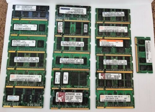 Lot 1GBx19  PC2 DDR2 VARIOUS BUS SPEED & MHZ DIFFERENTS BRANDS & MODELS RAM