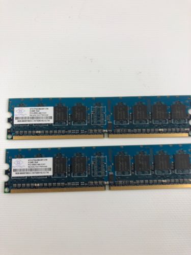 Nanya 1GB (2x512mb) PC2-4200U DDR2-533MHz Memory NT512T64U88A0BY-37B Ram DIMM
