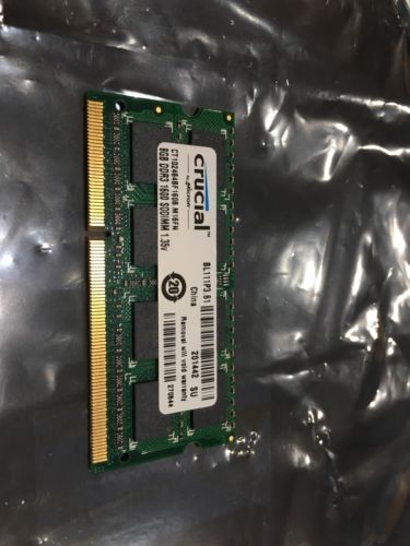 Crucial CT102464BF160B 8GB DDR3L-1600 SO-DIMM 1.35V CL11 Laptop Memory RAM