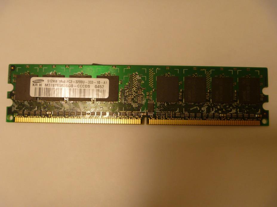 Samsung M378T6553BG0-CCCDS 240 pin DDR2 512MB PC2-3200 Non ECC 400Mhz RAM Memory