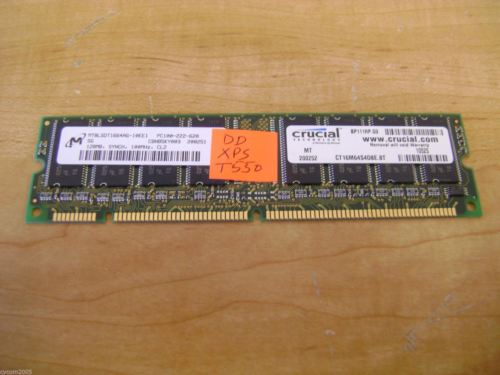 IBM MT8LSDT1664AG-10EE1 128MB DIMM PC100 Sync CL2 from Dell XPS T550