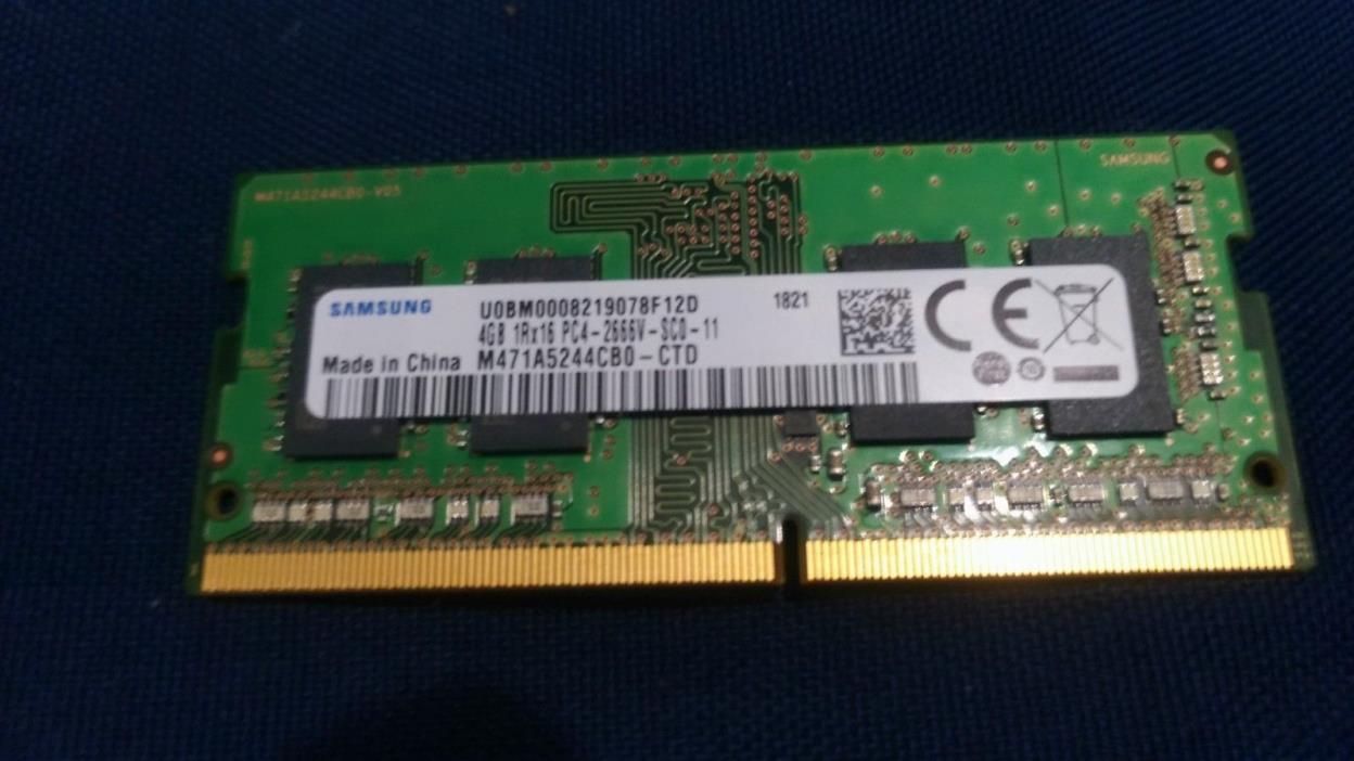 NEW - OEM  4GB 1RX16 DDR4 PC4-2666V RAM MEMORY
