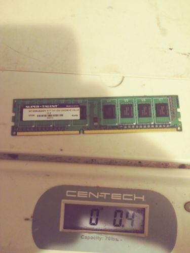 Super Talent DDR3-1333 2GB CL9 Value Memory not tested