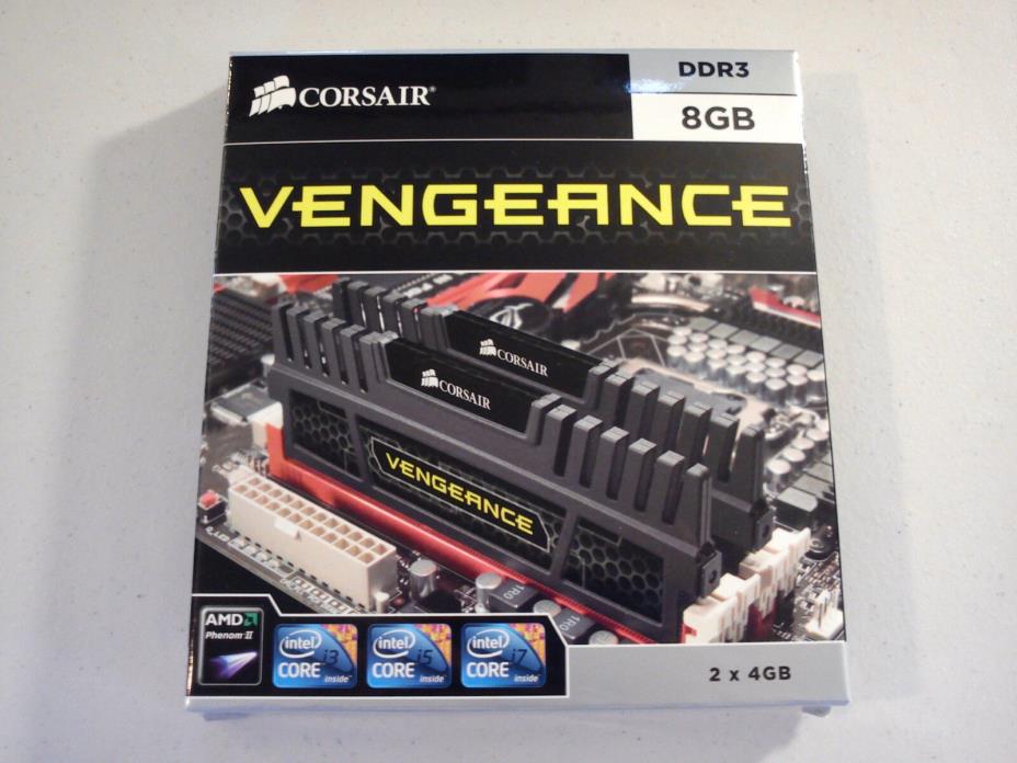 Corsair Vengeance PC3-12800 8GB DIMM 1600 MHz PC3-12800 DDR3 RAM Memory - Used
