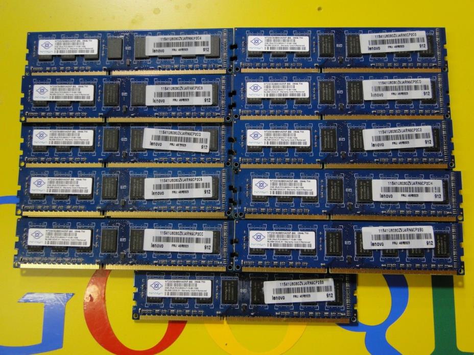 56GB (28x2GB) PC3-8500U Lenovo FRU# 46R3323 DDR3 1066Mhz Memory / RAM