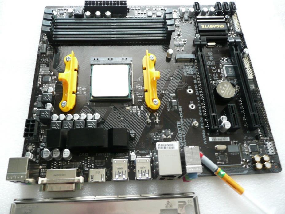 GA-AB350M-DS3H AM4 Motherboard Combo w/ AMD A10-9700 3.5 - 3.8 GHz  Processor