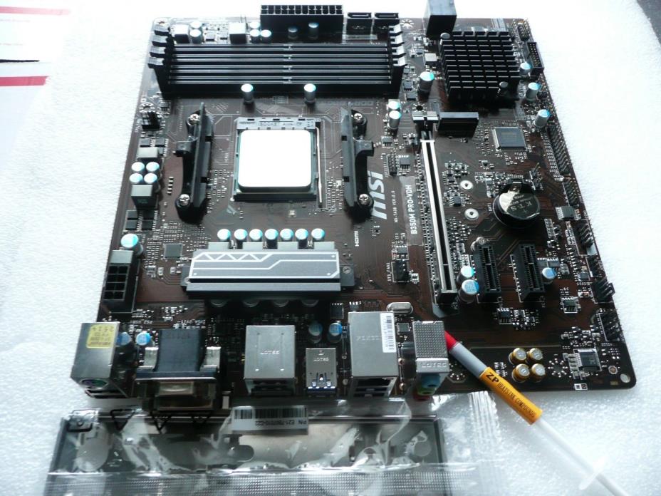 MSI B350M PRO-VDH AM4 Motherboard Combo w/ AMD A12-9800 3.8 - 4.2 GHz  CPU