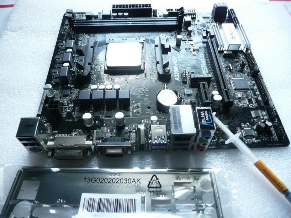 ASRock A320M-HDV AM4 Motherboard Combo w/ AMD RYZEN 3 1200 3.1 - 3.4 GHz CPU