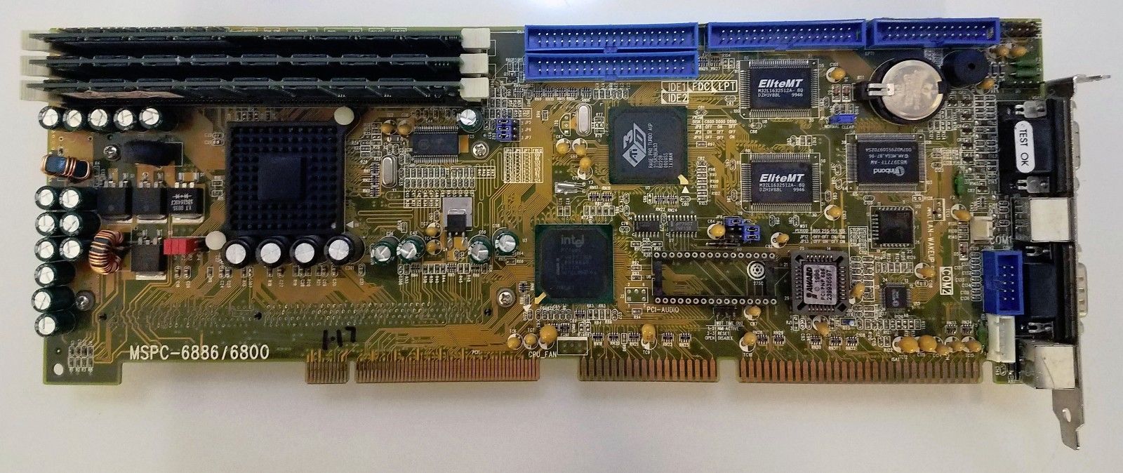 Macrotek MSPC-6886/6800 PCI/ISA Single Board Computer With 1GB PC-133
