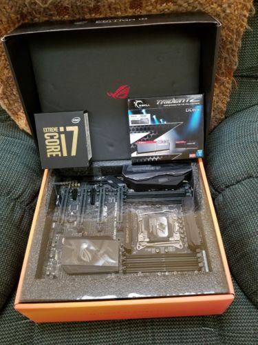 Intel Core i7-6950X + Asus Rampage V Edition 10 MOBO + 64GB G.Skill Trident Z