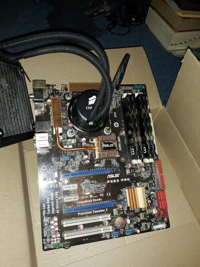 Combo Asus P5E3 PRO LGA775 Motherboard 8gb mushkin blackline core 2 quad q9550