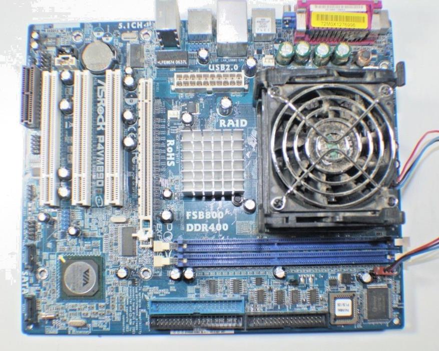 ASRock P4VM890, Socket 478, Intel Motherboard +CPU +I/O SHIELD