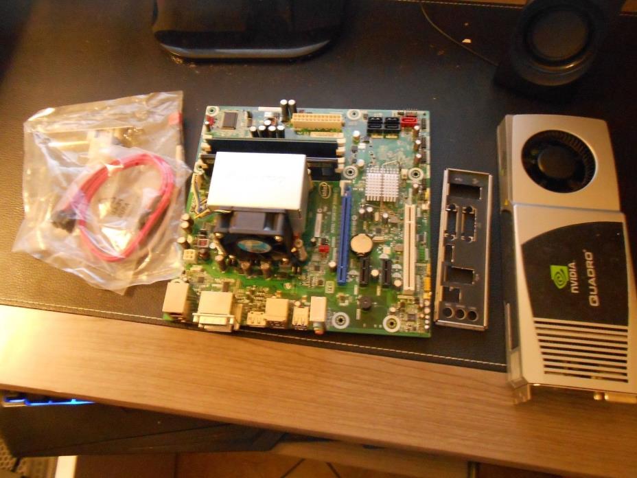 INTEL MOTHERBOARD DUAL DVI WITH INTEL I5 3.33GHZ,8GBDDR3,AND NVIDIA CARD LOT..