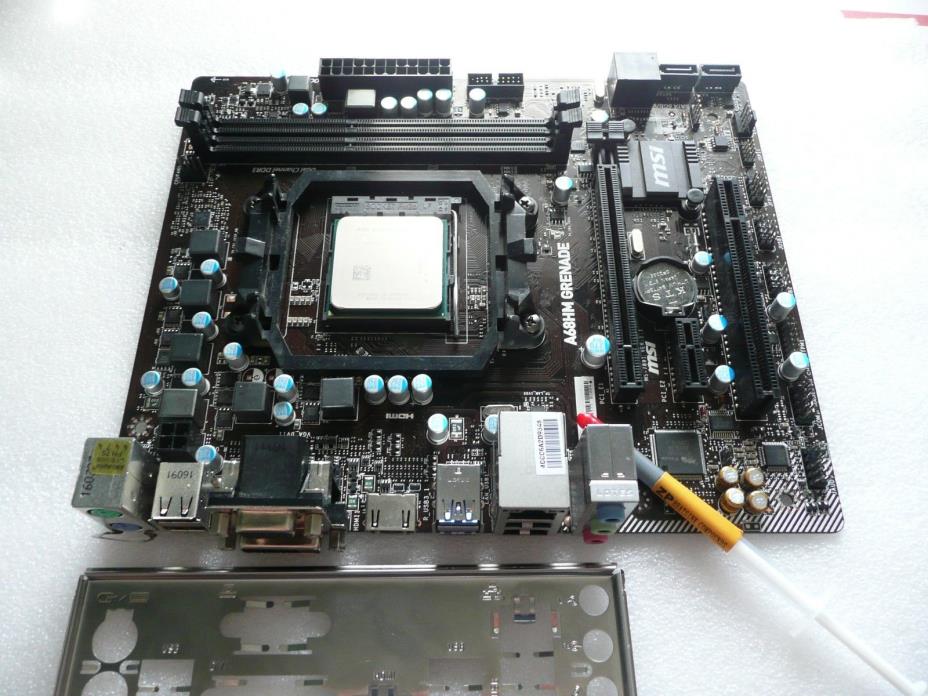 MSI A68HM GRENADE FM2+ AMD Motherboard Combo w/ AMD A6-5400B 3.6 - 3.8 GHz FM2