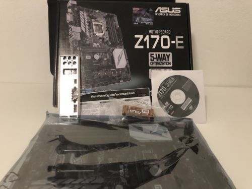 ASUS Z170-E LGA1151 Z170 DDR4 ATX Intel Motherboard GREAT CONDITION!!