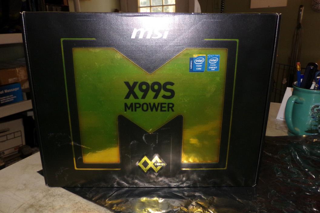 MSI X99S MPOWER RETAIL BOX AND ALL ACCESSORIES