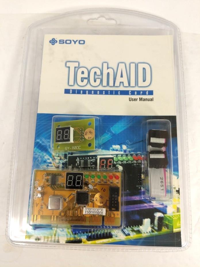 Soyo TechAid Diagnostic Card With User Manual