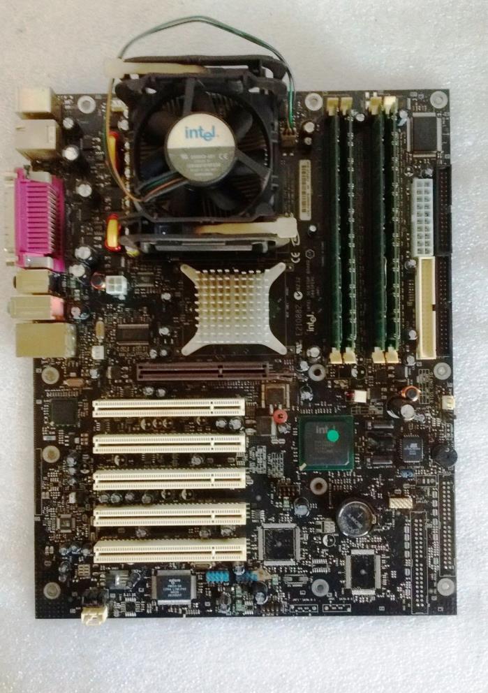 Intel D865PERL Socket-478 P4 3.00 HT 2.GB Memory Desktop Ind Motherboard  Black