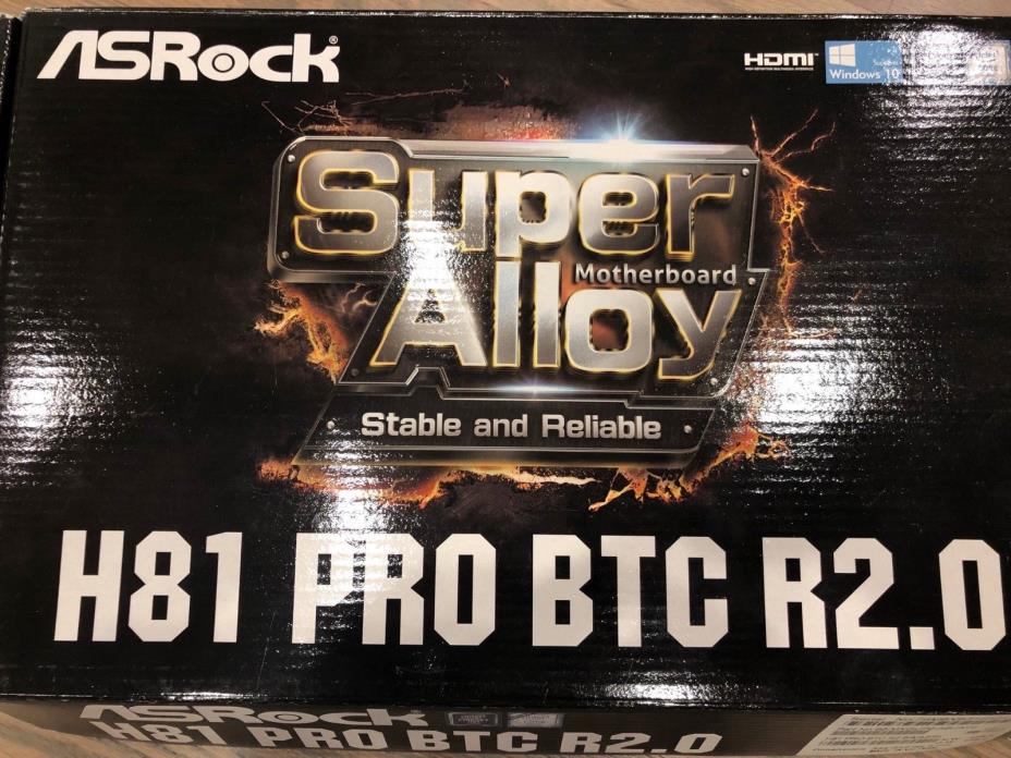 Brand New ASRock H81 Pro BTC R2.0 LGA 1150 R2 Motherboard