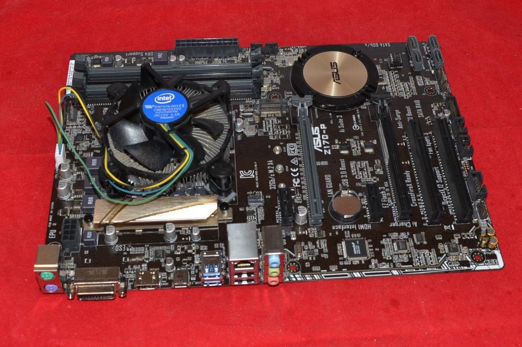 ASUS Z170-P G4400 Intel GPU installed heat sink/cooling fan  Motherboard