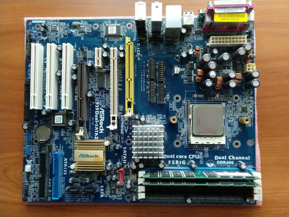 Asrock 939Dual-Sata2 ATX AMD Motherboard AMD Athlon 64 X2 2GB RAM