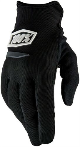 100% Ridecamp Men's Full Finger Gloves: Black LG