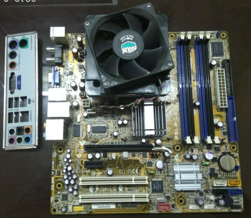 Combo Motherboard Asus P5LP-LE CPU Intel E4500 775 Leonite GL8E HP 5188-8019