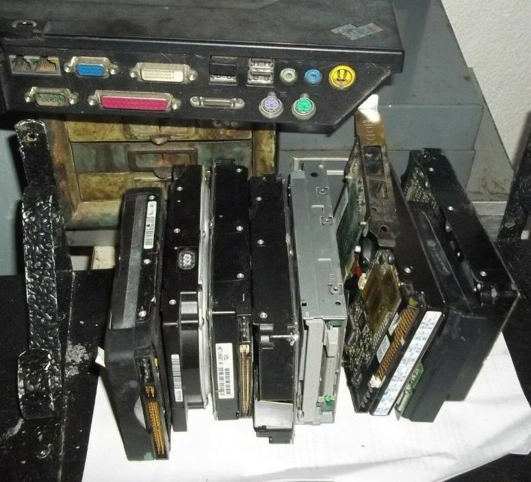 10pc lot Random Computer Components unknown to me...Salvage..parts ? memory