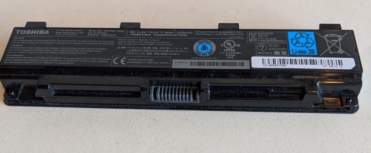 P000573330 PA5109U-1BRS TOSHIBA BATTERY 10.8V 4200A SATELLITE C55D