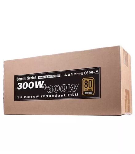 Silverstone Tek 300W + 300W 1U Narrow 1+1 Redundant ATX 300 Power Supply ST30GF
