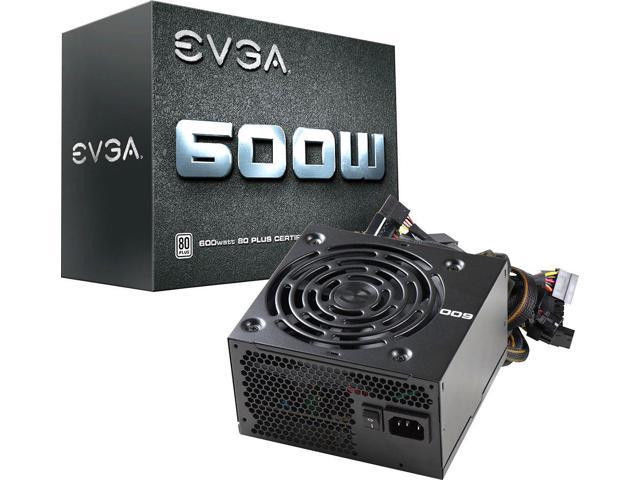 EVGA - 80 PLUS 600W ATX 12V/EPS 12V Power Supply - Black