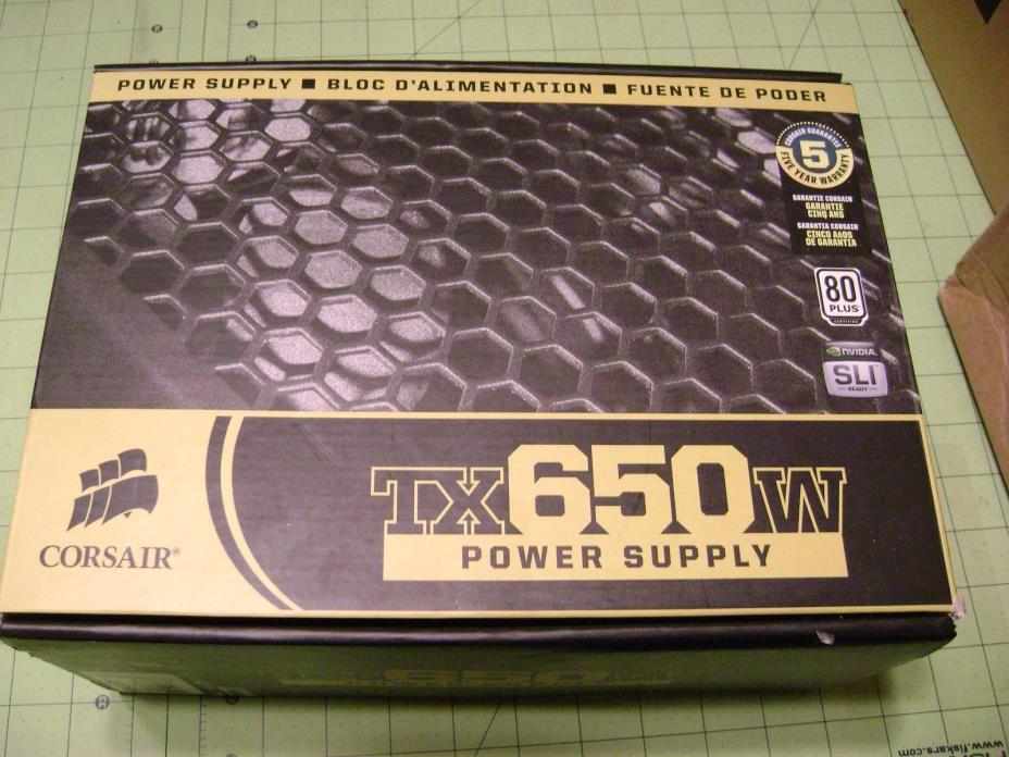 Corsair TX650W Power Supply CMPUS-650TX DESKTOP POWER SUPPLY BRAND NEW