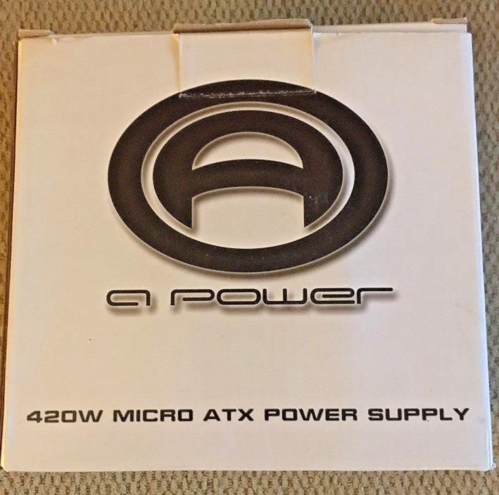 **BRAND NEW** A-Power 420W 20 Pin Micro ATX Power Supply w/SATA Connector AP420