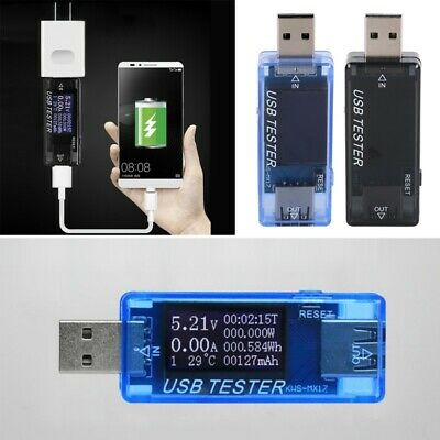 USB Detector Voltmeter Ammeter Power Capacity Tester Voltage Current Meter US