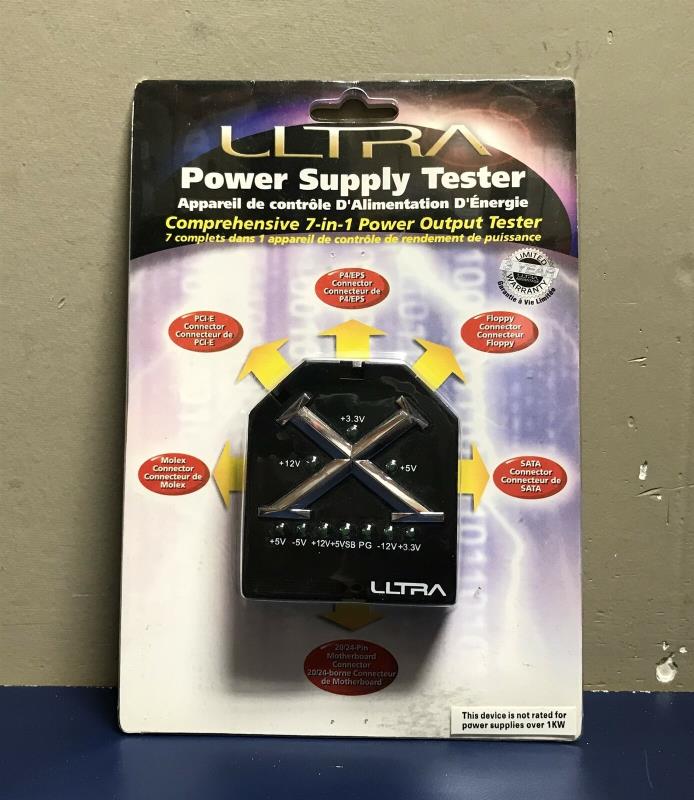Ultra 7-in-1 Power Supply Tester ULT31553 20/24-Pin *New!*