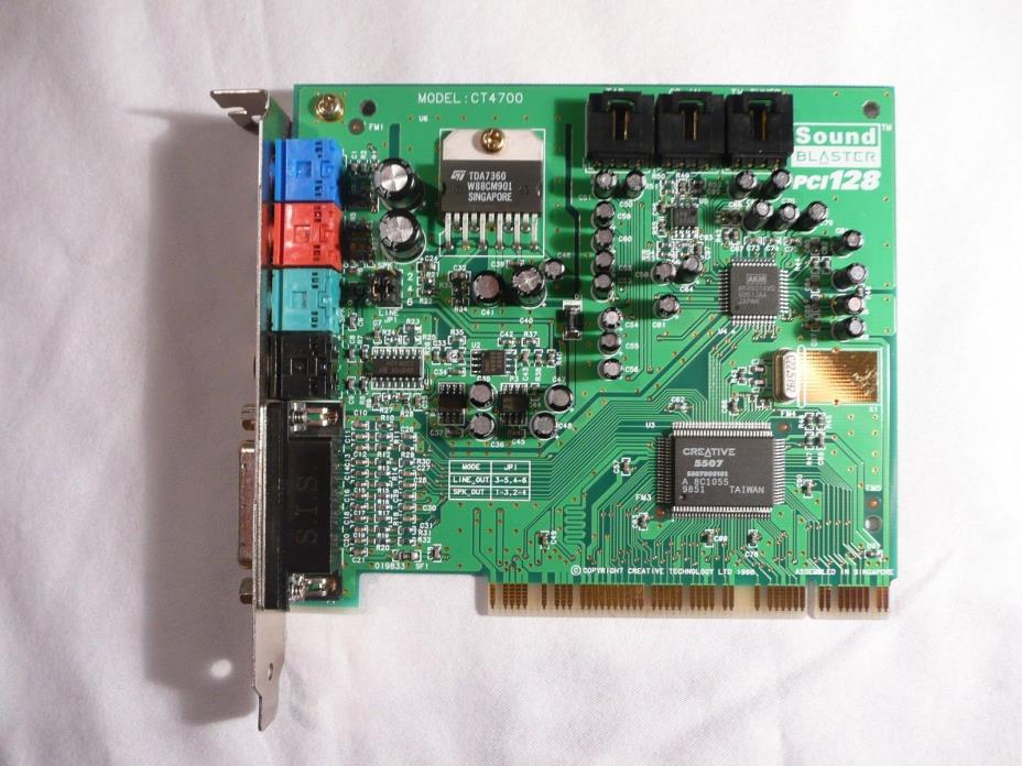 CREATIVE SoundBlaster PCI 128 PCI Sound Card CT4700