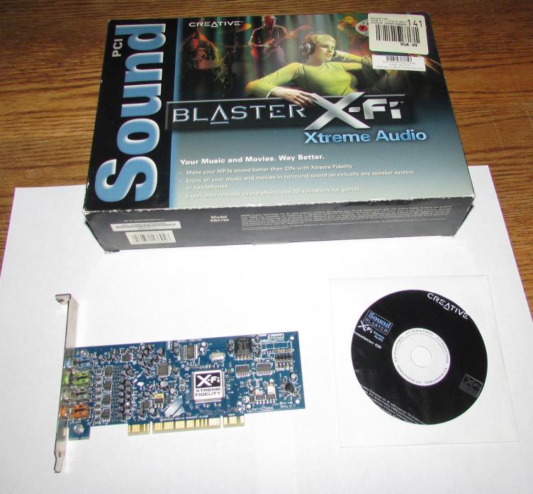 Sound Blaster SB0790 X-Fi Xtreme Audio 7.1 Channel PCI Sound Card By Creative