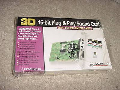 Digital Research Technologies (DRSOUND3D) 16 Bit PLug & Play Sound Card