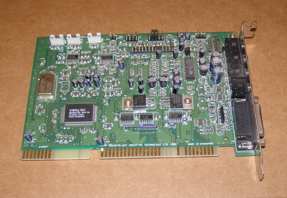 Creative Sound Blaster Vibra 16C CT2960 ISA GamePort Sound Card
