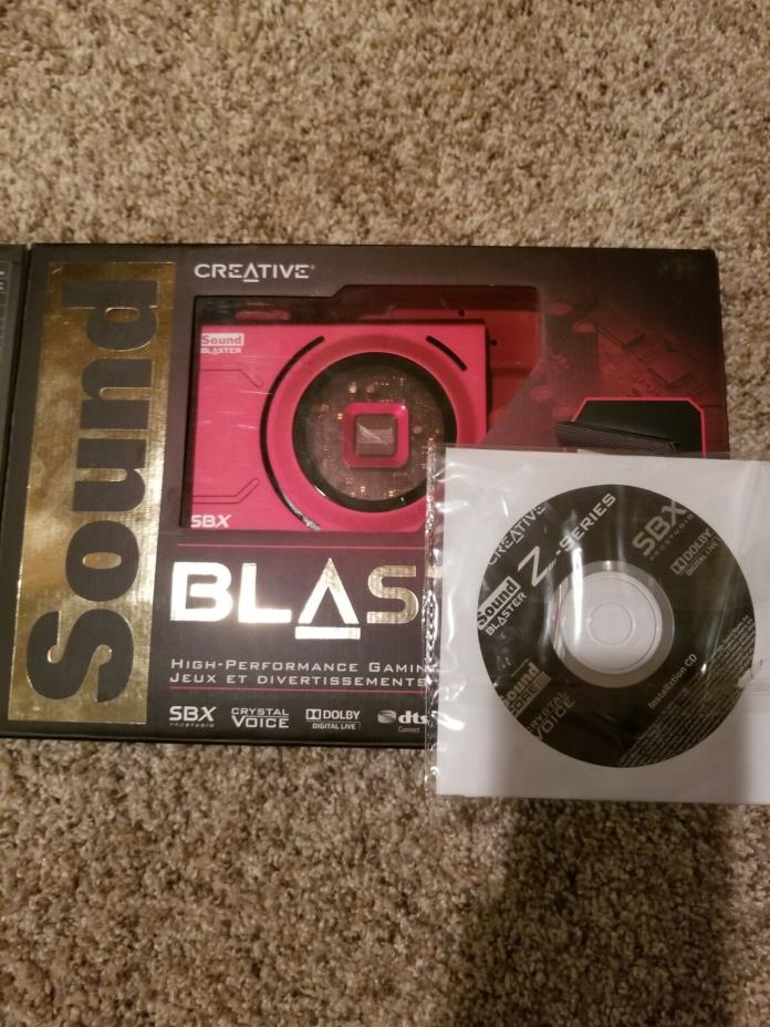Creative Soundblaster Z Sound Card, PCI express