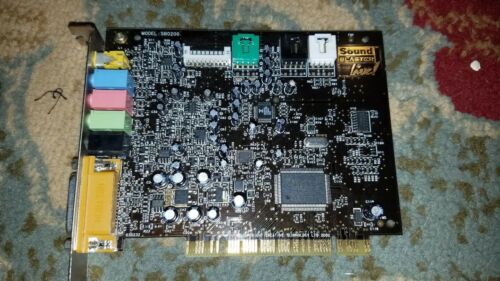 Creative Sound Blaster Live! SB0200 audio card pci microphone speaker Digital