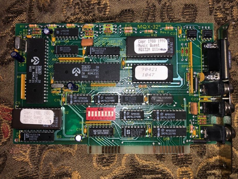 Vintage Retro PC Music Quest Sound/Midi Card ISA