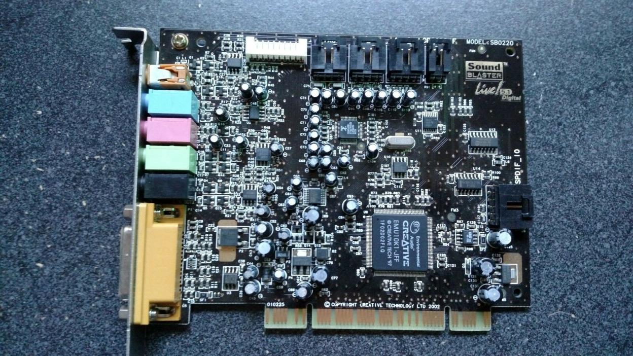 Creative Labs SB0220 Sound Blaster Live 5.1 Digital PCI Sound Card