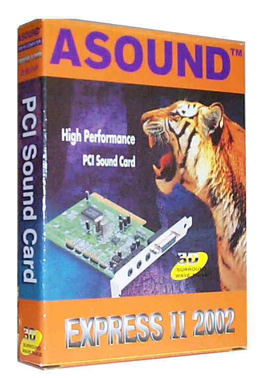 ASOUND Express II 2002 High Performance PCI Sound Card 32 Bit 3D Surround Wave