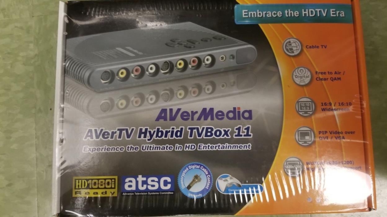 AverMedia AverTv Hybrid TVBox 11 New In Sealed Original Box