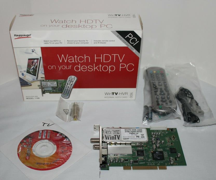 Happauge WinTV HVR 1600 Internal PCI Dual TV Tuner/Video Recorder - EXCELLENT!!!