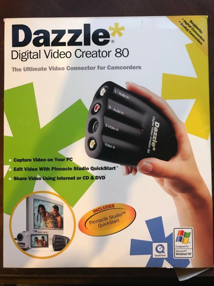 Dazzle Digital Video Creator 80 - Composite / S Video to USB - FREE SHIPPING